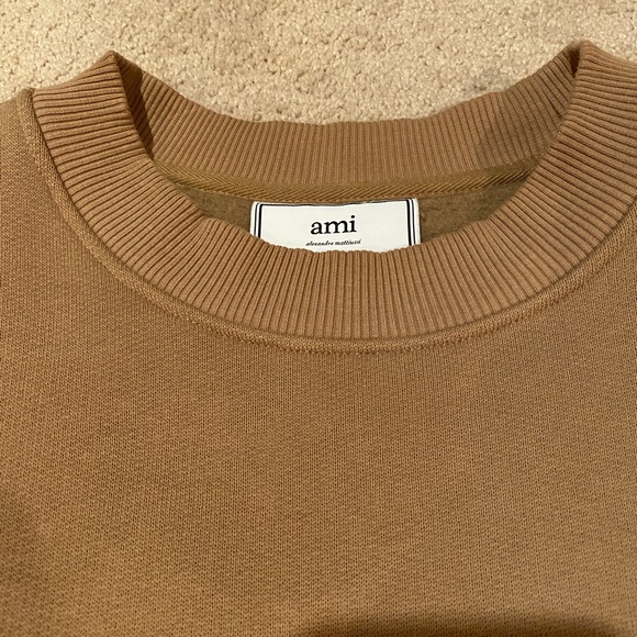 Mens AMI Paris oversized crewneck sweatshirt - Picture 5 of 6